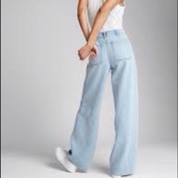 GAP Denim - GAP Button Fly High Rise Wide Leg Jeans